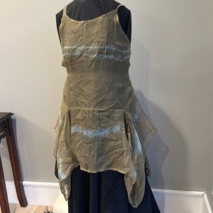 Krista Larson 100% silk organdy over dress.